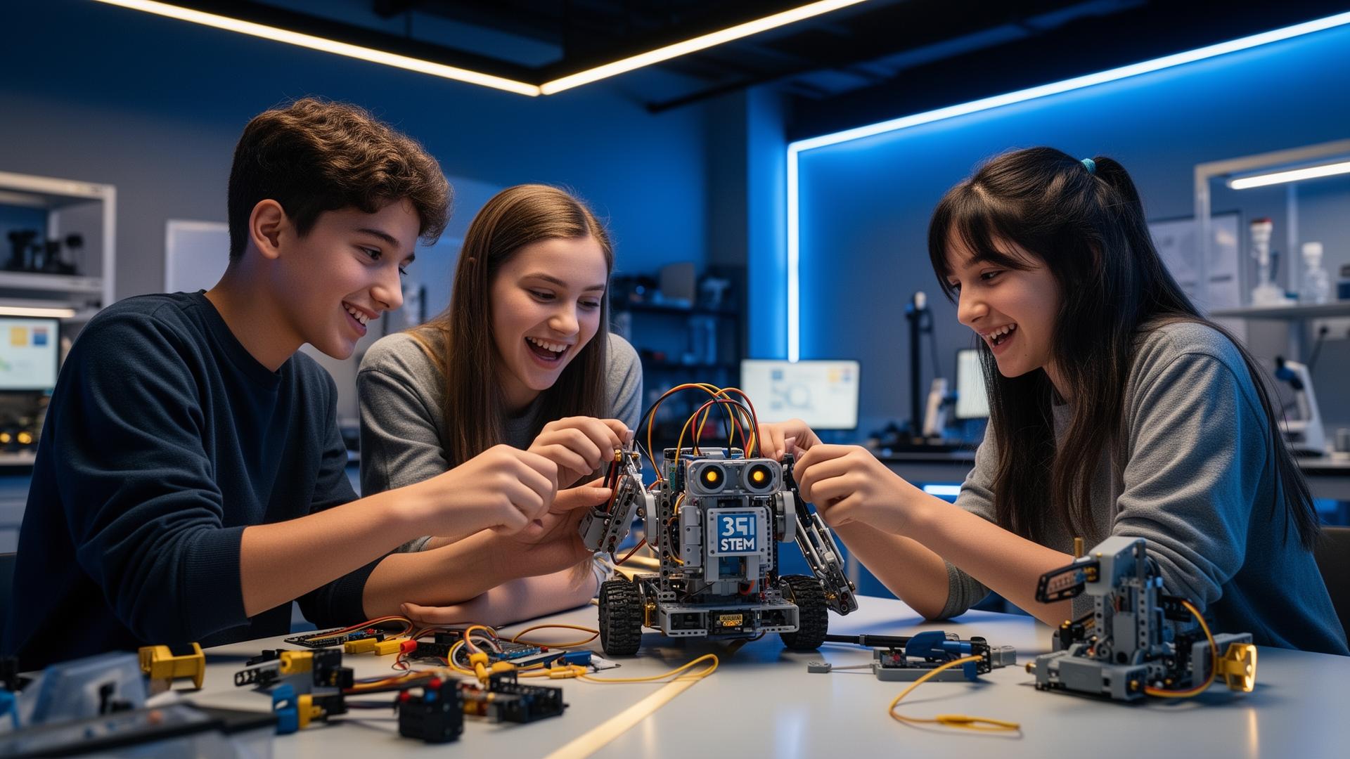Students in STEM program